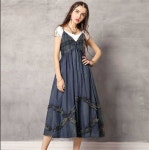 スカート 上下セット　トップス Aライン　吊りスカート　ワンピース　プリント お呼ばれ 通勤 30代 40代 50代 演奏会 60代 702021，豊富な