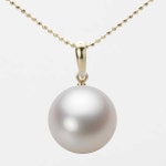 パール ネックレス 14mm 白蝶 真珠 ペンダント K18 イエローゴールド レディース NW00014R13WH01500Y：Moon Label　大月真珠 Online... 