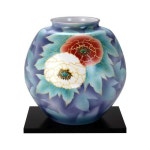 10号花瓶 紅白牡丹 N178-02人気 一人 家族 暮らし 送料 無料 生活 雑貨 流行：わいわいｓhopお買い得，大得価