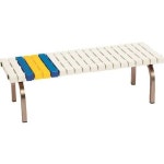 ■テラモト　ホームベンチステン1200白〔品番:BC-302-312-5〕[TR-8173311][送料別途見積り][法人・事業所限定][掲外取寄]... 