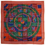 シルク100％ 90CMS SPORT オレンジ/ホワイト/グリーン 29175 あす楽対応【要エントリ】【R3/3/29 2時迄】：ブランド・COMESALE，格安