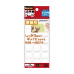 【ｽｰﾊﾟｰｾｰﾙでﾎﾟｲﾝﾄ最大44倍】(まとめ) 3M スコッチ 掲示用シール 壁紙用Sサイズ 16mm角 8612SS 1パック（18枚）... 