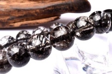 ブラックブロンズルチルクォーツ　10mm　ブレスレット_H6922：天然石　パワーストーン　ラトリエ最安値，100%新品