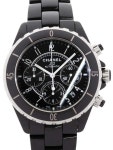 【CHANEL】【’19年購入】シャネル『J12 ブラックセラミック クロノグラフ41mm』H0940 メンズ 自動巻き 6ヶ月保証：高山質店定番，... 