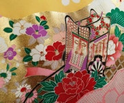 お宮参り 女の子 着物 祝着 正絹 のしめ 初着 産着 黄色 新品j3105：あこがれゆめセール，100%新品