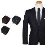 ネクタイ メンズ イタリア製 シルク ビジネス 結婚式 ブラック ブルー レッド 黒 J3034 ブランド：Goods Lab＋お買い得，大得価