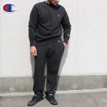 冬 チャンピオン スウェット 上下 セットアップ　Champion トレーニング 裏起毛 綿100％ メンズ C3-Q205-C3-Q006：... 