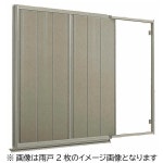 【4月はエントリーでP10倍】後付け雨戸 LIXIL/TOSTEM 雨戸一筋 半外付型 壁付タイプ Danパネル雨戸 3枚 鏡板無し戸袋... 