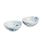 【九谷焼】5号　ペア鉢　染付草花＜九谷焼 和食器 鉢 小鉢 人気 ギフト セット 贈り物 結婚祝い/内祝い/お返し＞：七to八-Seven to eight... 