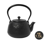 南部鉄器　宝生堂　鉄瓶　宝珠馬　黒　1.5L　700113　メーカ直送品　　代引き不可/同梱不可：バンプ定番人気，高品質