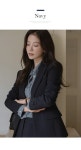 [슬림라인 원버튼 도톰 스판 자켓Ⅱ]