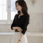 리프 썸머 데일리 라운드넥 가디건 | 오드(ODE)  리프 썸머 데일리 라운드넥 가디건 | 오드(ODE)