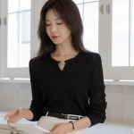 리프 썸머 데일리 라운드넥 가디건 | 오드(ODE)  리프 썸머 데일리 라운드넥 가디건 | 오드(ODE)