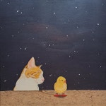 냥갱 | 병아리 산책중인 냥이 :: 오픈갤러리
