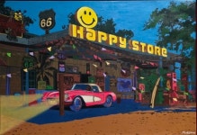 박지숙 | 해피스토어-Neon Night on Route 66 :: 오픈갤러리