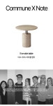 COMMUNE｜코뮨 노트 이브 사이드 테이블 협탁 RIYQG-EAVE-SIDE-TABLE｜SSF SHOP 코뮨 노트 이브 사이드 테이블 협탁