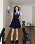옥수수클로젯 [봄신상/하객룩/여름]블랙원피스 빅사이즈 니트 스트라이트프 프릴 셔츠 벚꽃 나들이 줄무늬 빅사이즈 셔츠원피스 롱드레스... 
