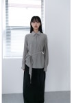 오무수히 belt point stripe shirts(3colors)