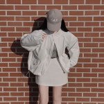온유어리 루즈핏🤍]스프링어텀 반하이넥 버튼 루즈핏 야상 스트링 바람막이 점퍼
