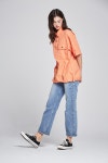 힐(HEAL) [unisex] ripstop pique shirt (orange) - 59,000 | 무신사 스토어