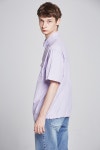 힐(HEAL) [unisex] ripstop pique shirt (lavender) - 59,000 | 무신사 스토어