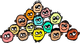 Clipart - Triangle Head Doodles