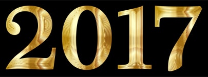 Clipart - Gold 2017 Typography
