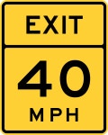 Exit Speed 40 - Openclipart