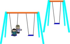 Single and double swings - Openclipart