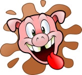 Happy pig head - Openclipart