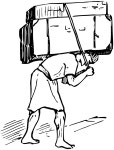 Man with heavy burden - Openclipart