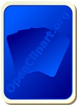 Card backs: silhouette blue - Openclipart