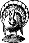 turkey b\w - Openclipart