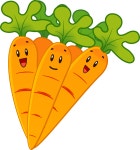 Funny carrots - Openclipart