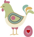 Abstract Chicken And Egg - Openclipart