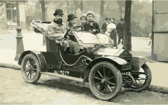 A Brouhot car in Paris, 1910 - Openclipart