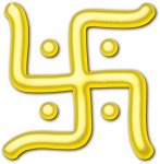 Golden swastika - Openclipart