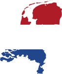 Netherlands Map Flag - Openclipart