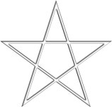Metallic Pentagram - Openclipart