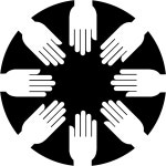 Cooperation Hands Inverse - Openclipart