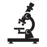 Silhouette of a microscope - Openclipart