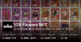108 Flowers NFT 0.0002 ETH - Collection | OpenSea 108 Flowers NFT - 컬렉션 | OpenSea