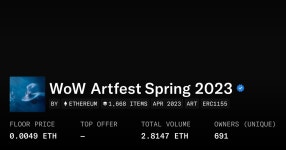 WoW Artfest Spring 2023 0,0049 ETH - Collection | OpenSea WoW Artfest Spring 2023 - Kollektion | Offenes Meer