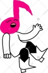 Singing man clipart images in SVG, PNG, GIF