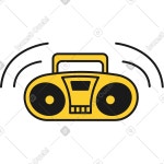 Gas mask front illustration in Animated COVID-19 Taxi style download in PNG, SVG