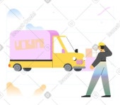Delivery Car Clipart Images, Vectors, and Graphics