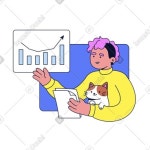 Animated Presentation screen clipart in GIF, JSON, AEP