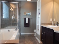 clear, glass shower enclosure, bathroom, shower, tub, room, interior, bathtub, sink, modern | Pxfuel