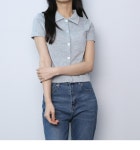 6색 포켓 반팔 크롭 카라티(파라노말샵)- 이랜드몰