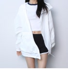 (간절기룩) 바스락 사선 지퍼 바람막이 후드 집업(파라노말샵)- 이랜드몰